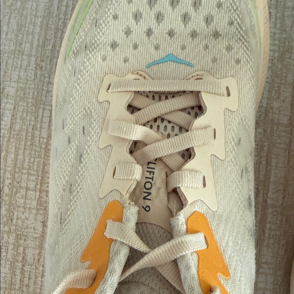 Stylish Women's HOKA Sneakers in Cream Clifton 9 - Picture 5 of 5